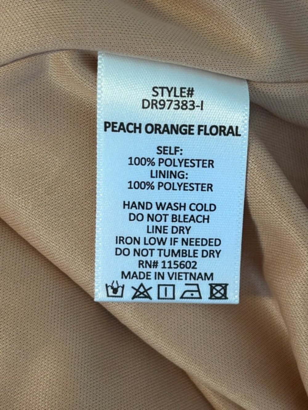 Solaí The Label Peach-Orange Boho Floral Maxidress | Size S - Picture 4 of 4